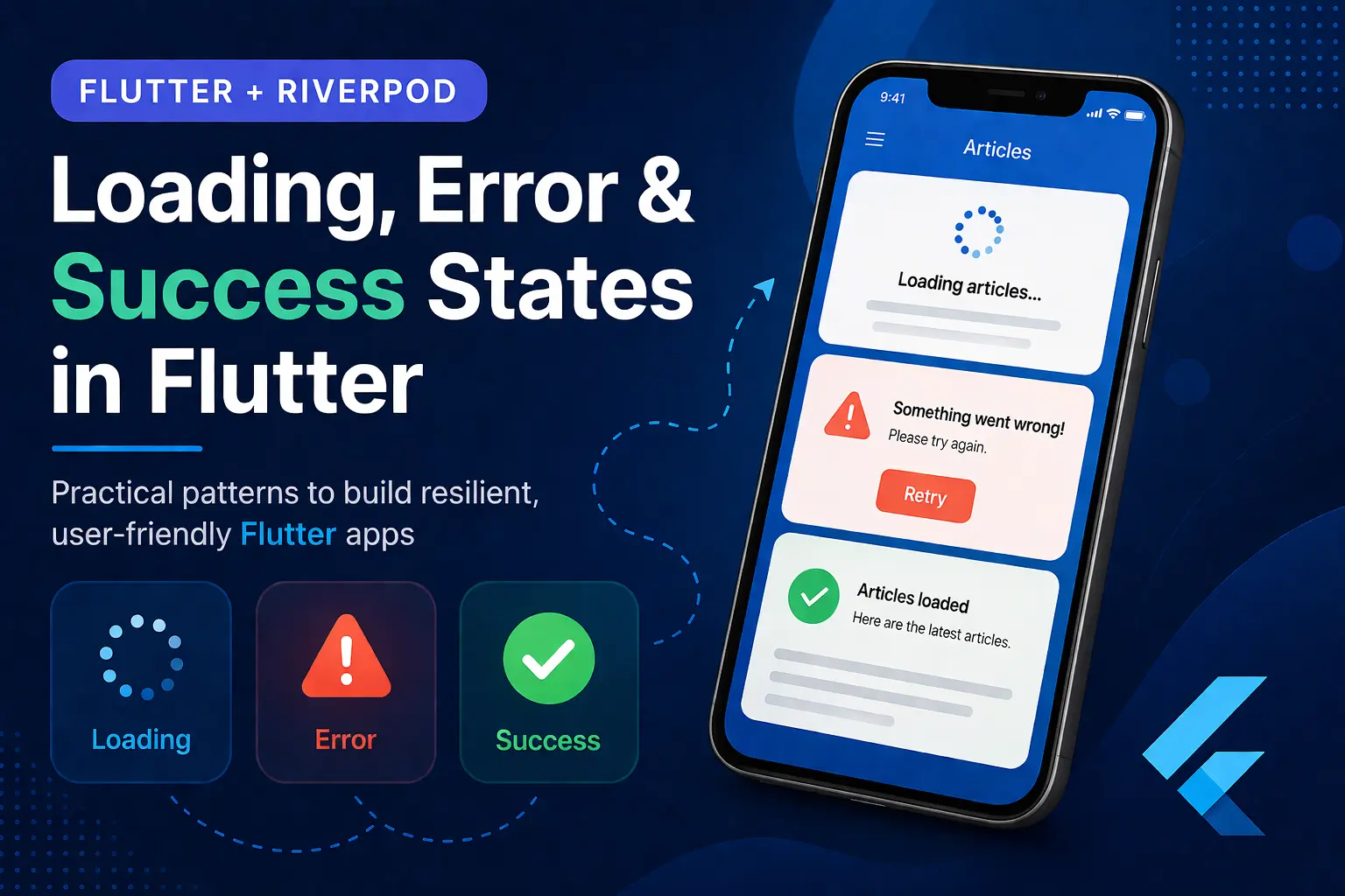 Flutter Riverpod: Loading, Error & Success States Guide