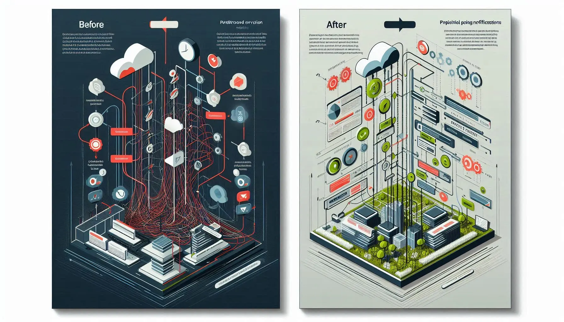Visual representation of migration journey from complex foreground service to clean WorkManager solution