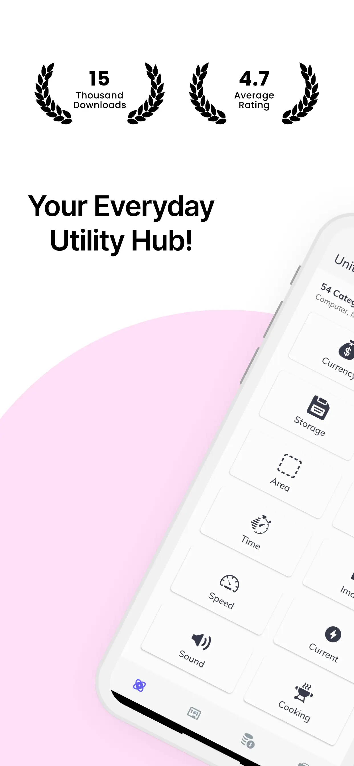 Unit Converter & Calculator Dashboard - Light Mode